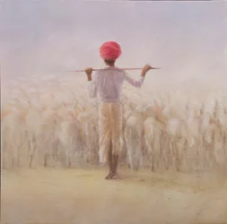 Berger et troupeau